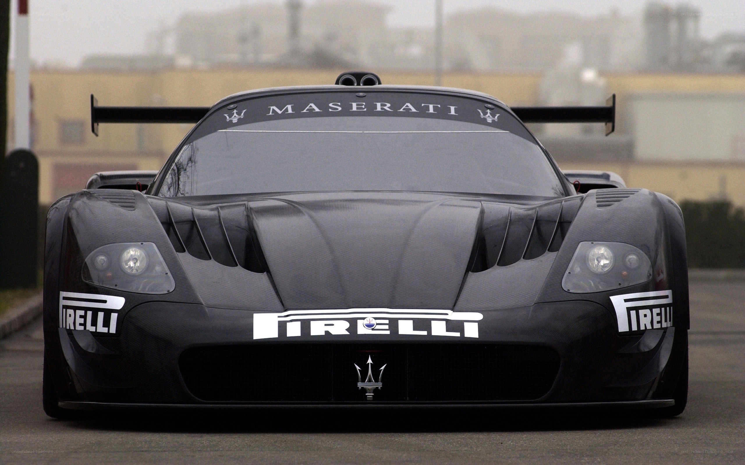 Black Maserati race car