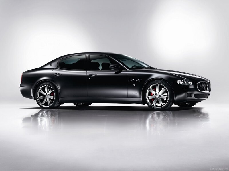 black maserati sedan