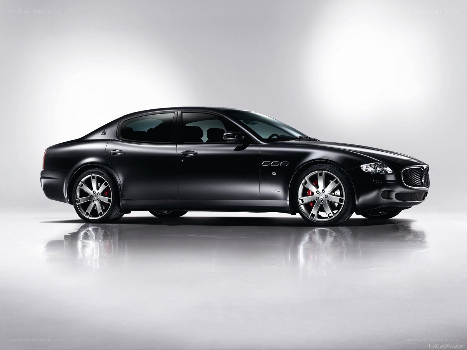 black maserati sedan