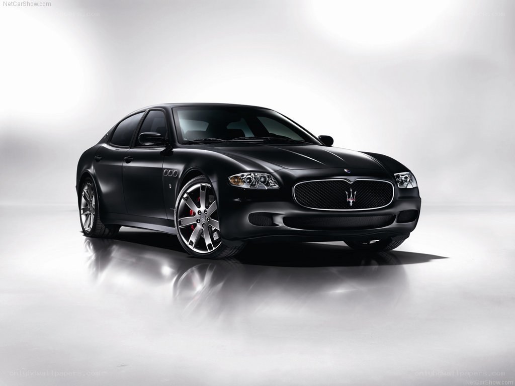black maserati sedan