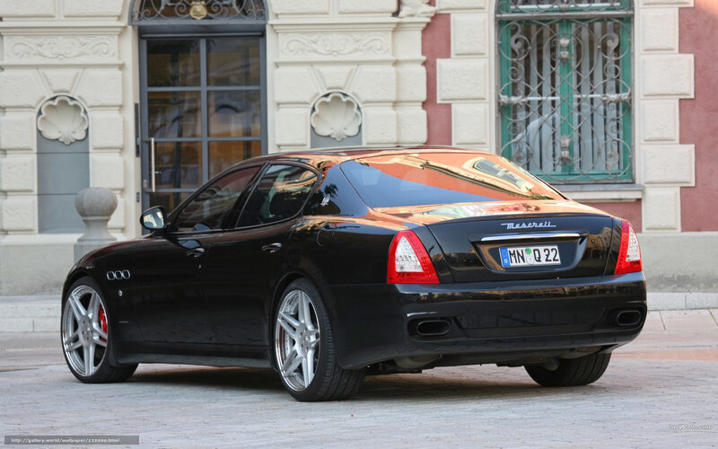 Black Maserati Sedan — Calm, Afternoon