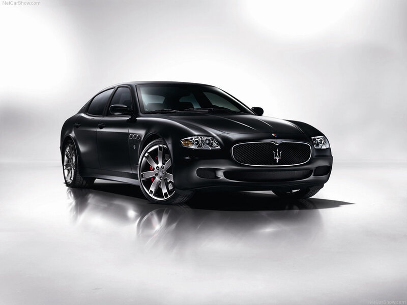 Black Maserati Sedan — Dramatic, Photograph, Car, Wheels, Grille, Silver