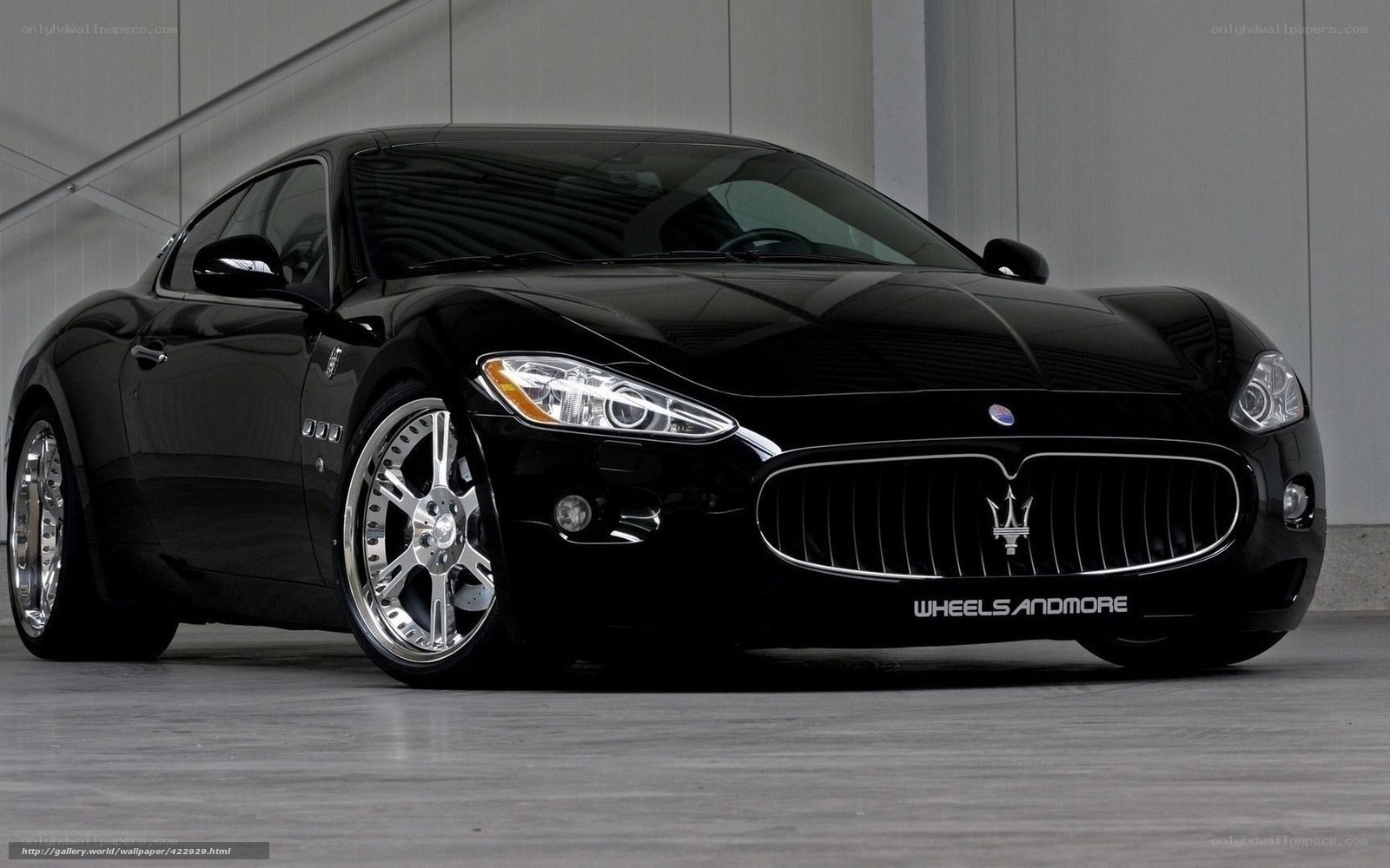 Black Maserati sports car