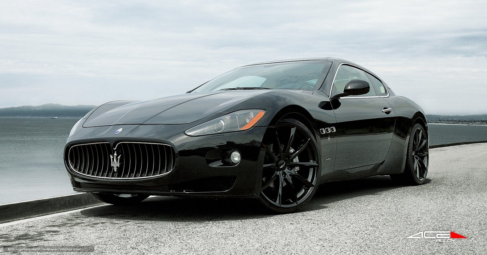 Black Maserati sports car