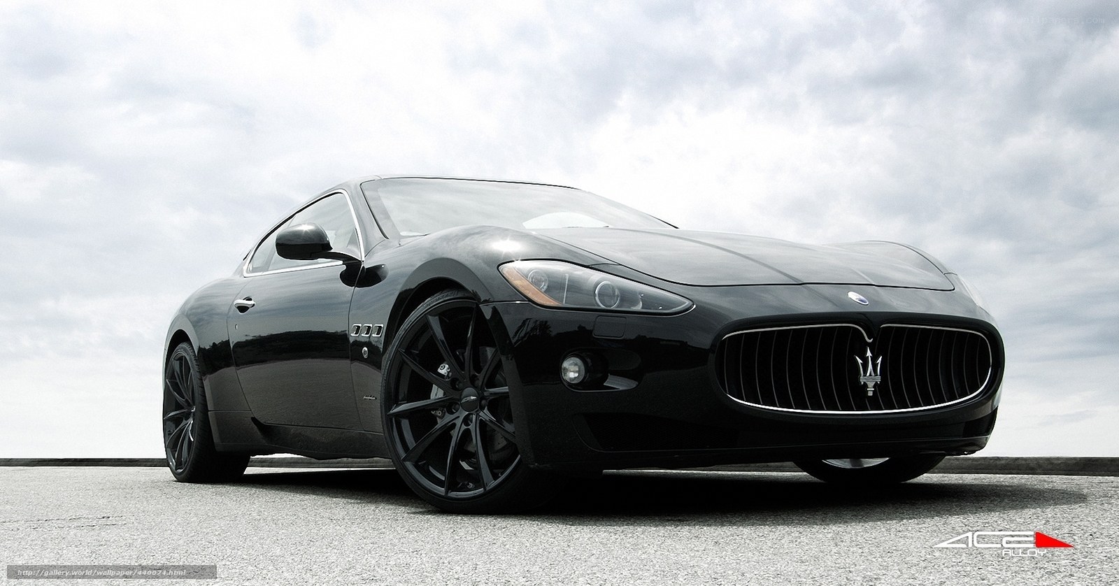 Black Maserati sports car