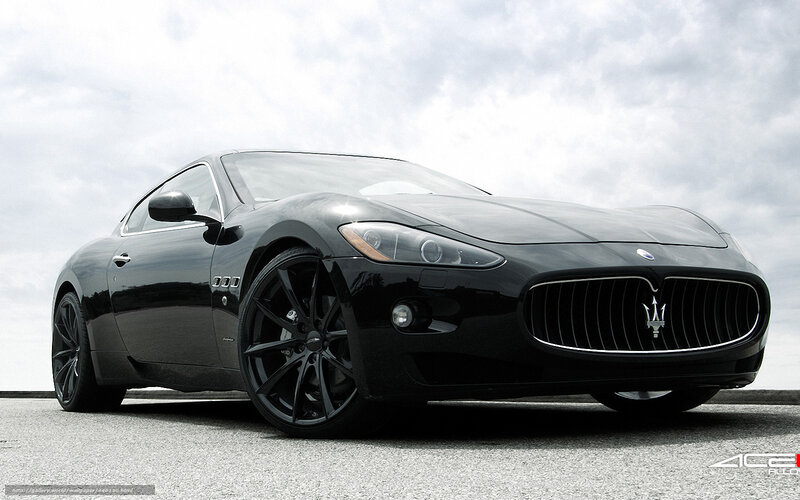 Black Maserati sports car