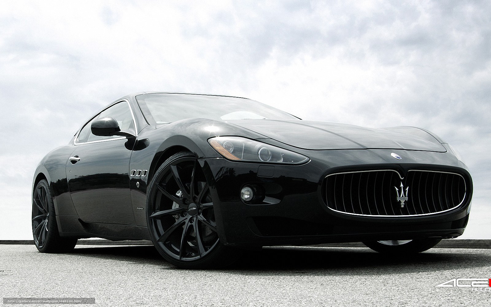 Black Maserati sports car