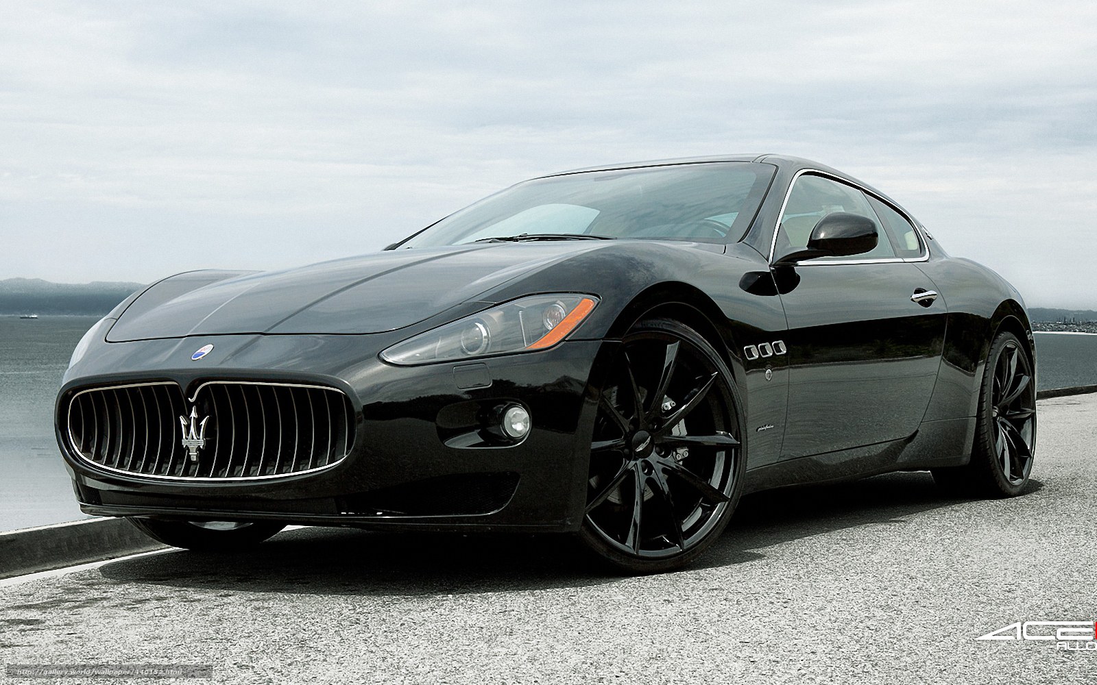 Black Maserati sports car