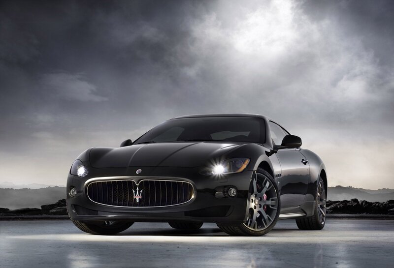 Black Maserati sports car