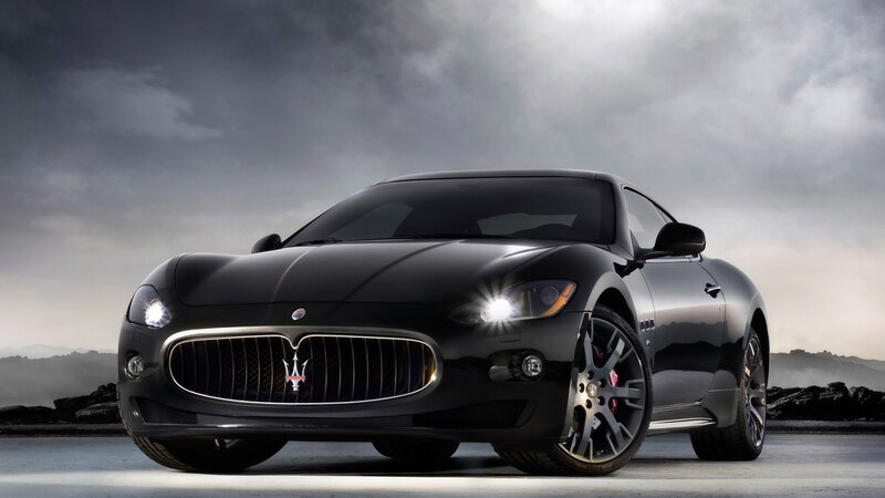Black Maserati sports car
