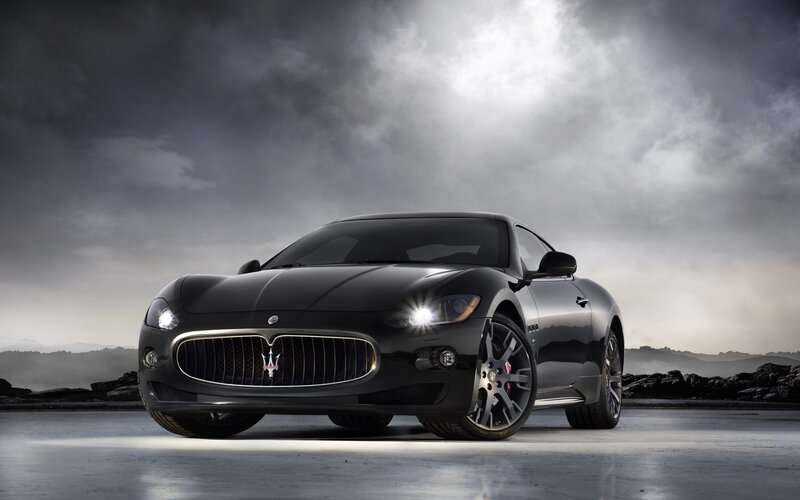 Black Maserati sports car