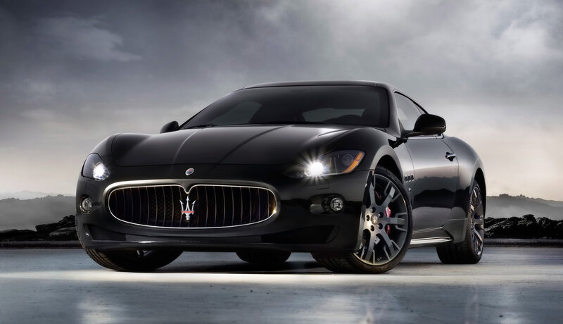 Black Maserati sports car