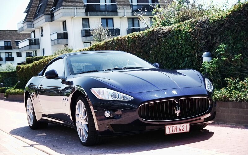 Black Maserati sports car