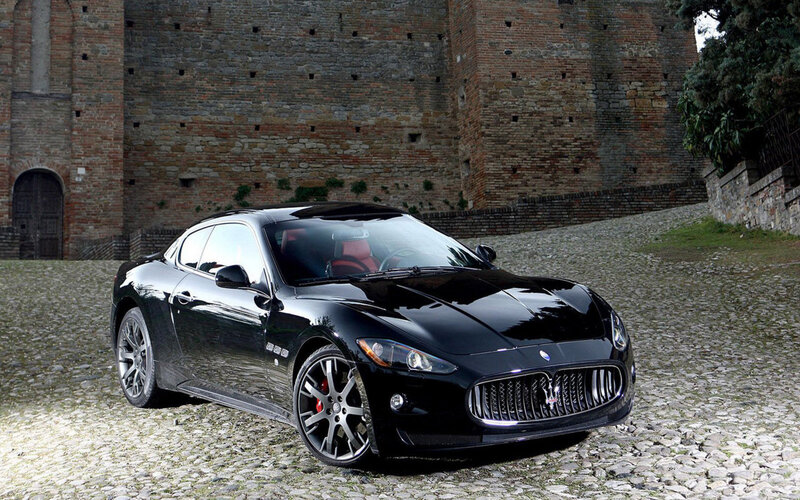 Black Maserati sports car