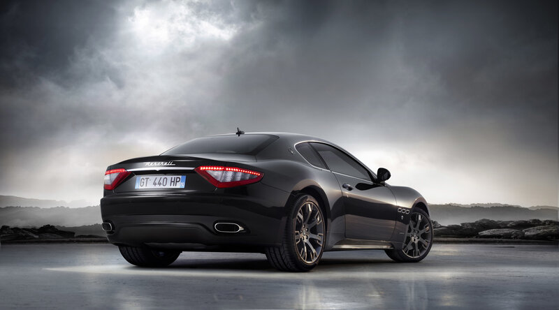 Black Maserati sports car