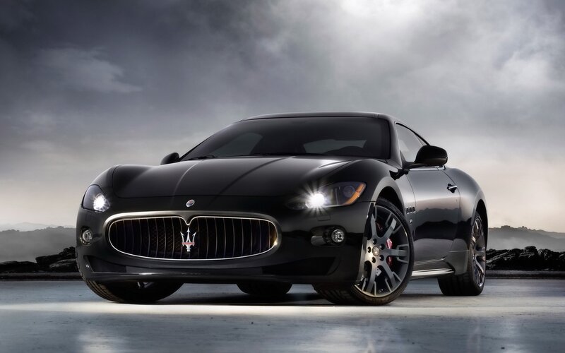 Black Maserati sports car