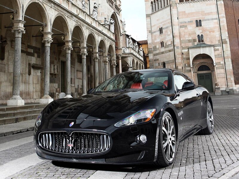 Black Maserati sports car