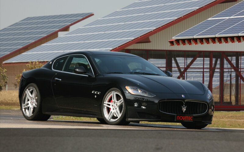 Black Maserati sports car