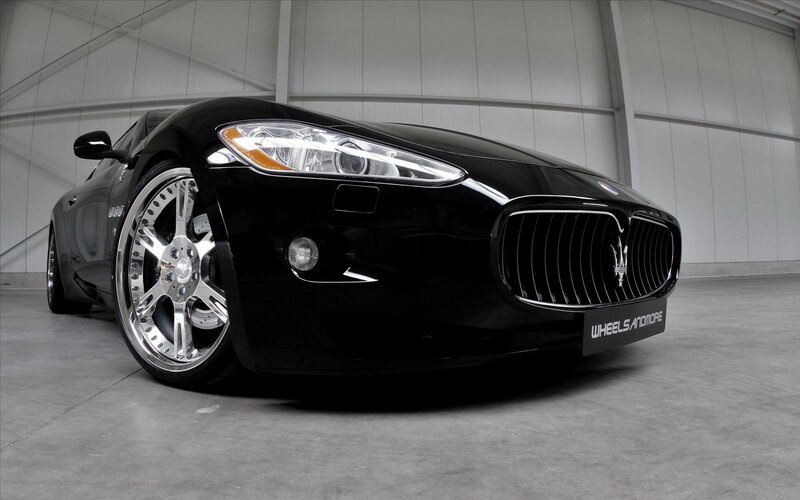 Black Maserati sports car
