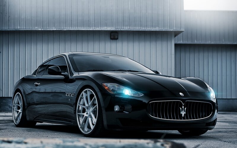 Black Maserati sports car