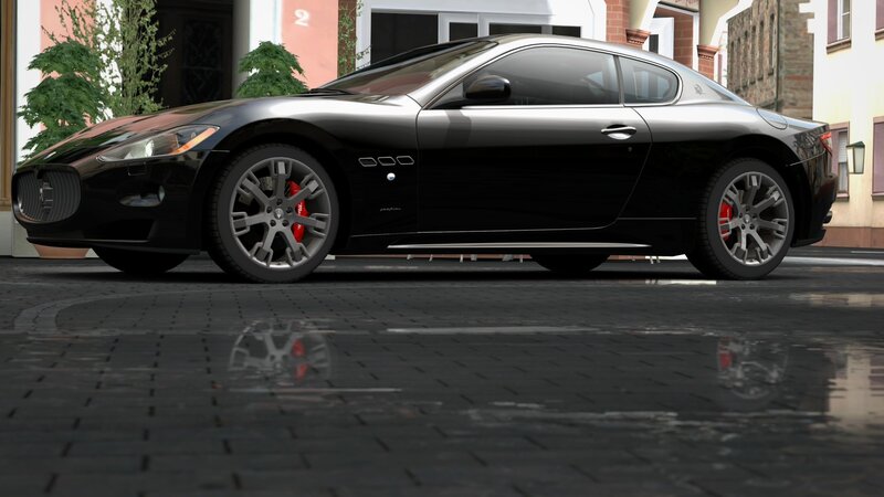 Black Maserati sports car