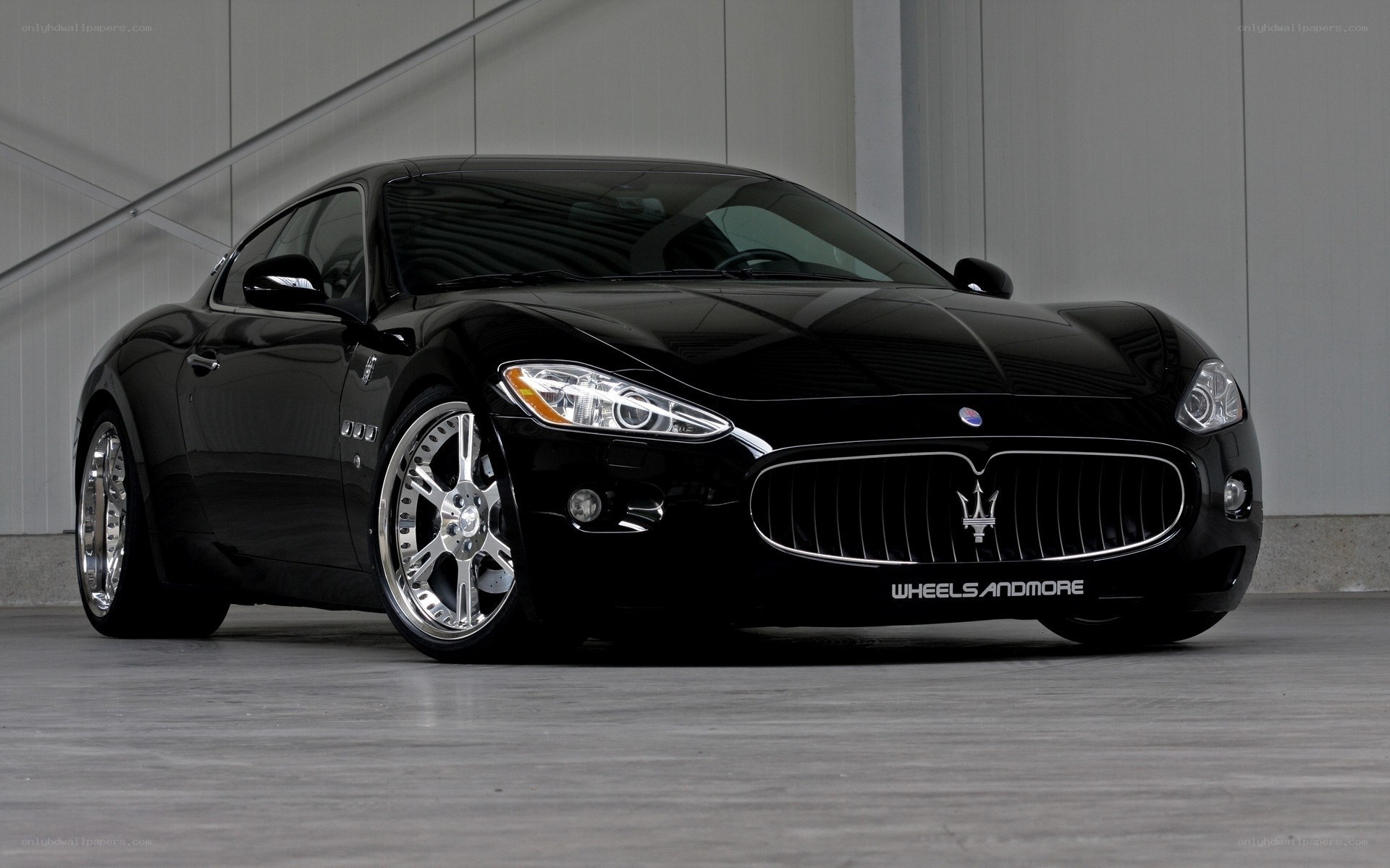 Black Maserati sports car