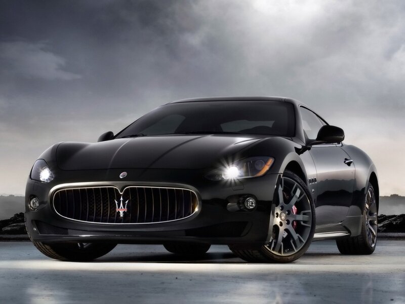 Black Maserati sports car