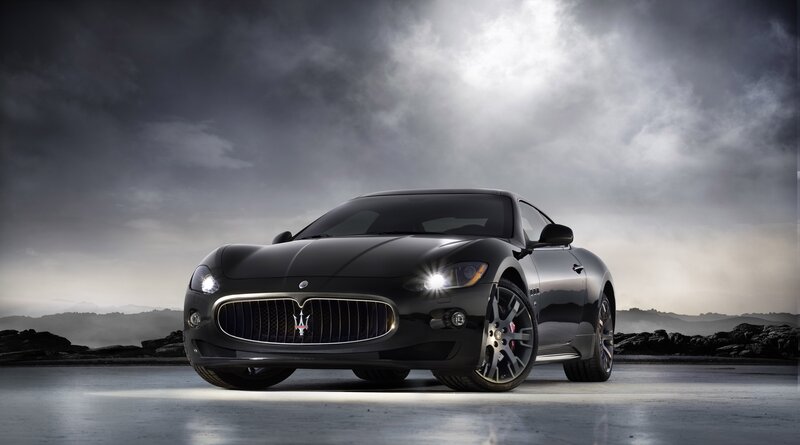 Black Maserati sports car