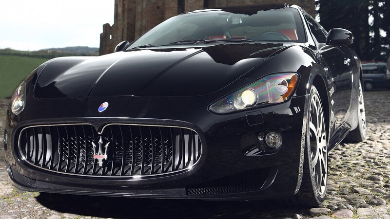 Black Maserati sports car