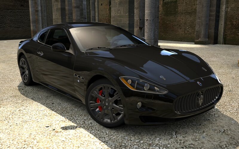 Black Maserati sports car