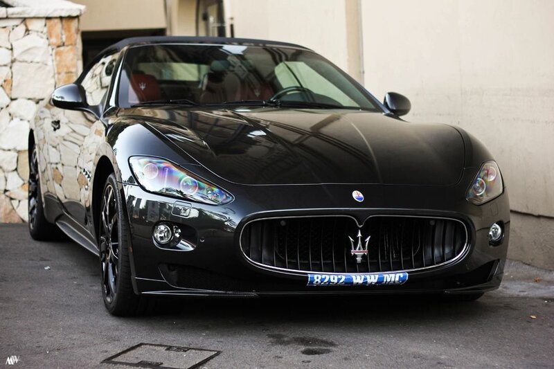 Black Maserati sports car