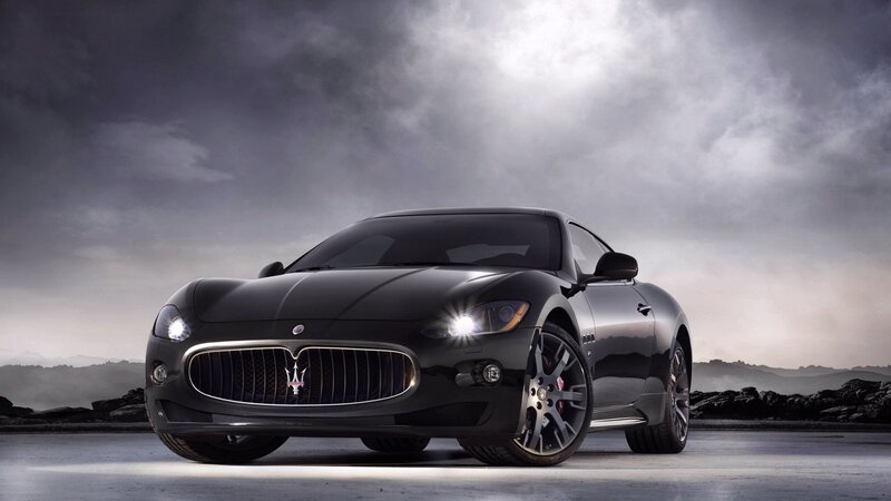 Black Maserati sports car
