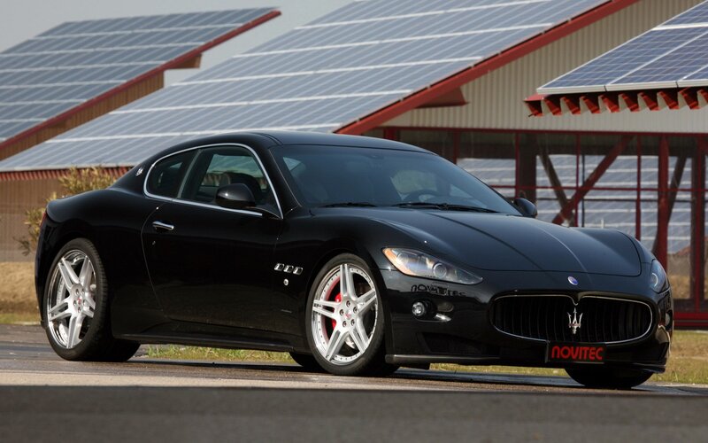 Black Maserati sports car
