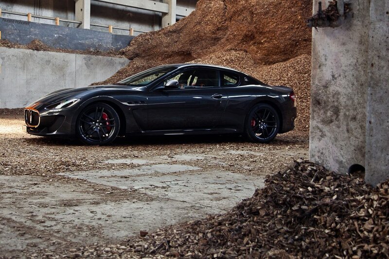 Black Maserati sports car