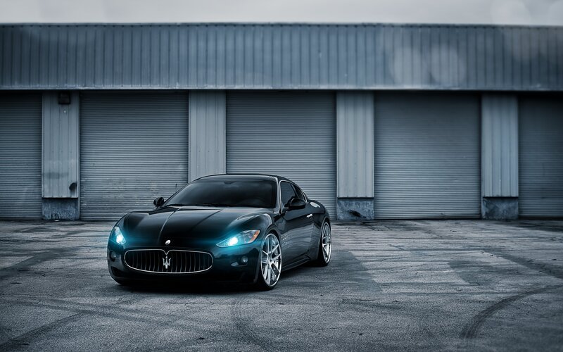 Black Maserati sports car