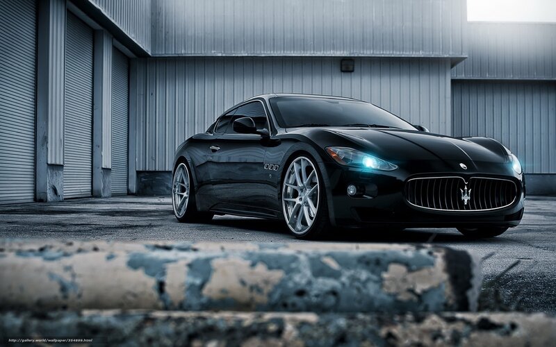 Black Maserati sports car