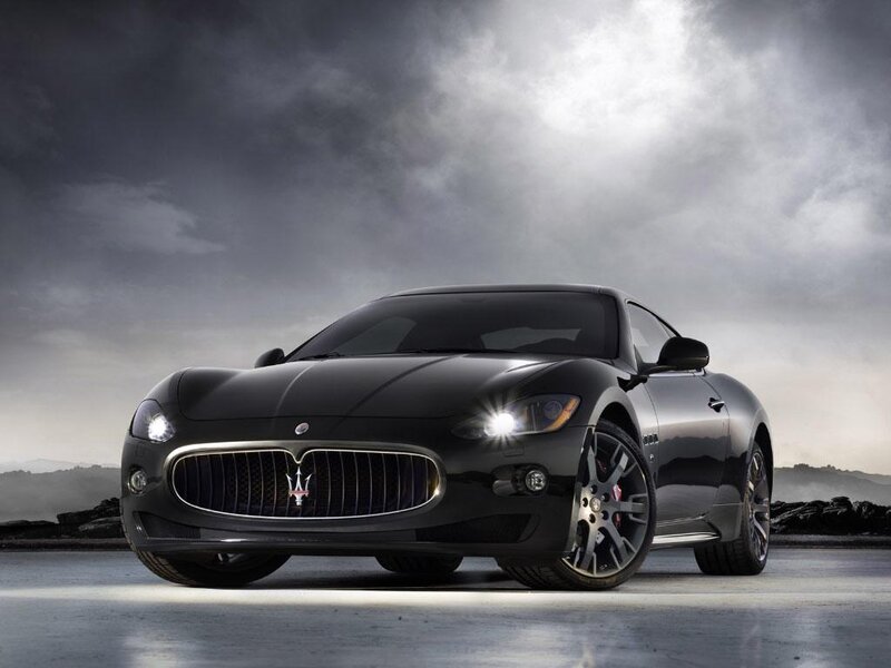 Black Maserati sports car