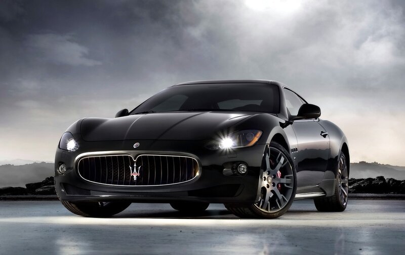 Black Maserati sports car