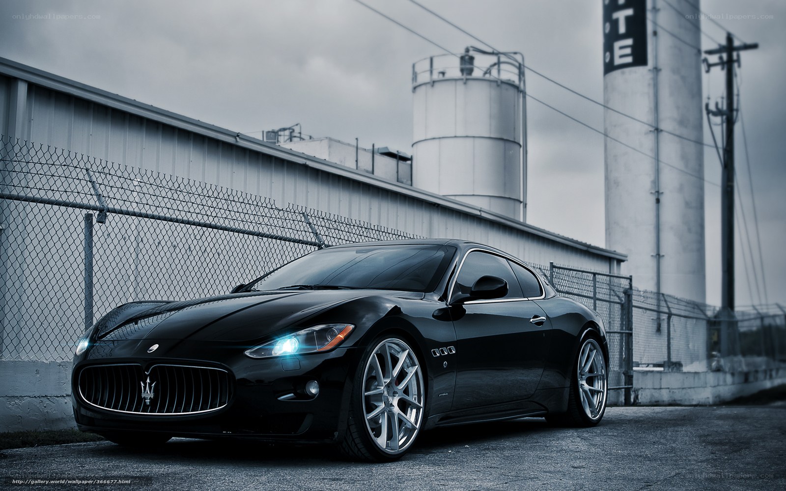 Black Maserati sports car