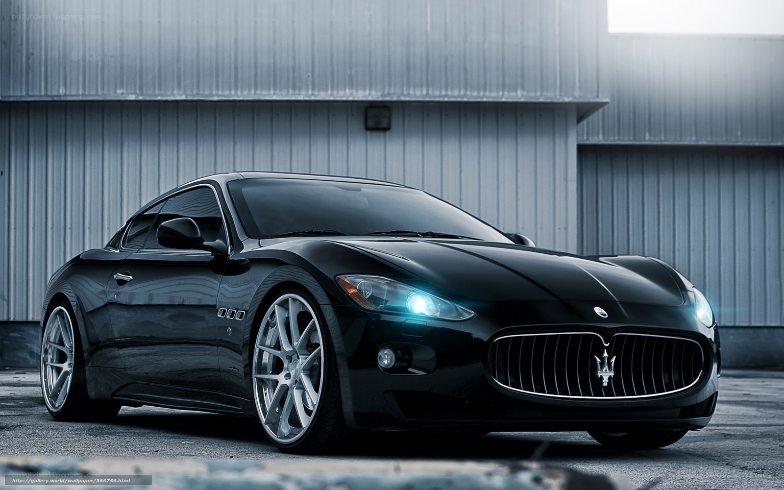 Black Maserati sports car