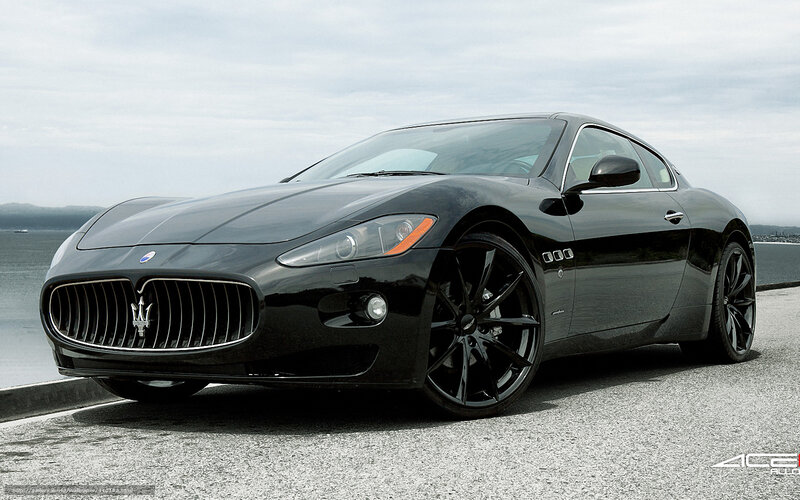 Black Maserati Sports Car — Calm