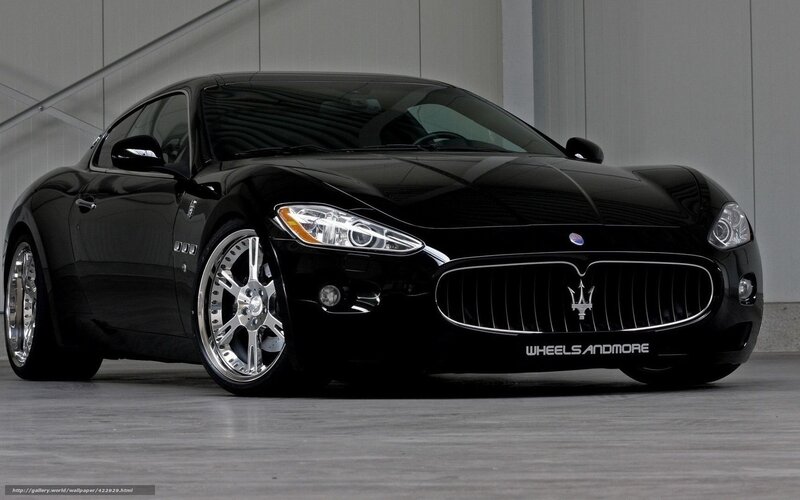 Black Maserati Sports Car — Dramatic, Photograph, Wheels, Grille