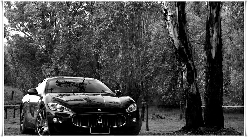 Black Maserati Sports Car — Serene