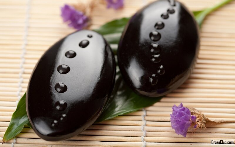 Black Massage Stones