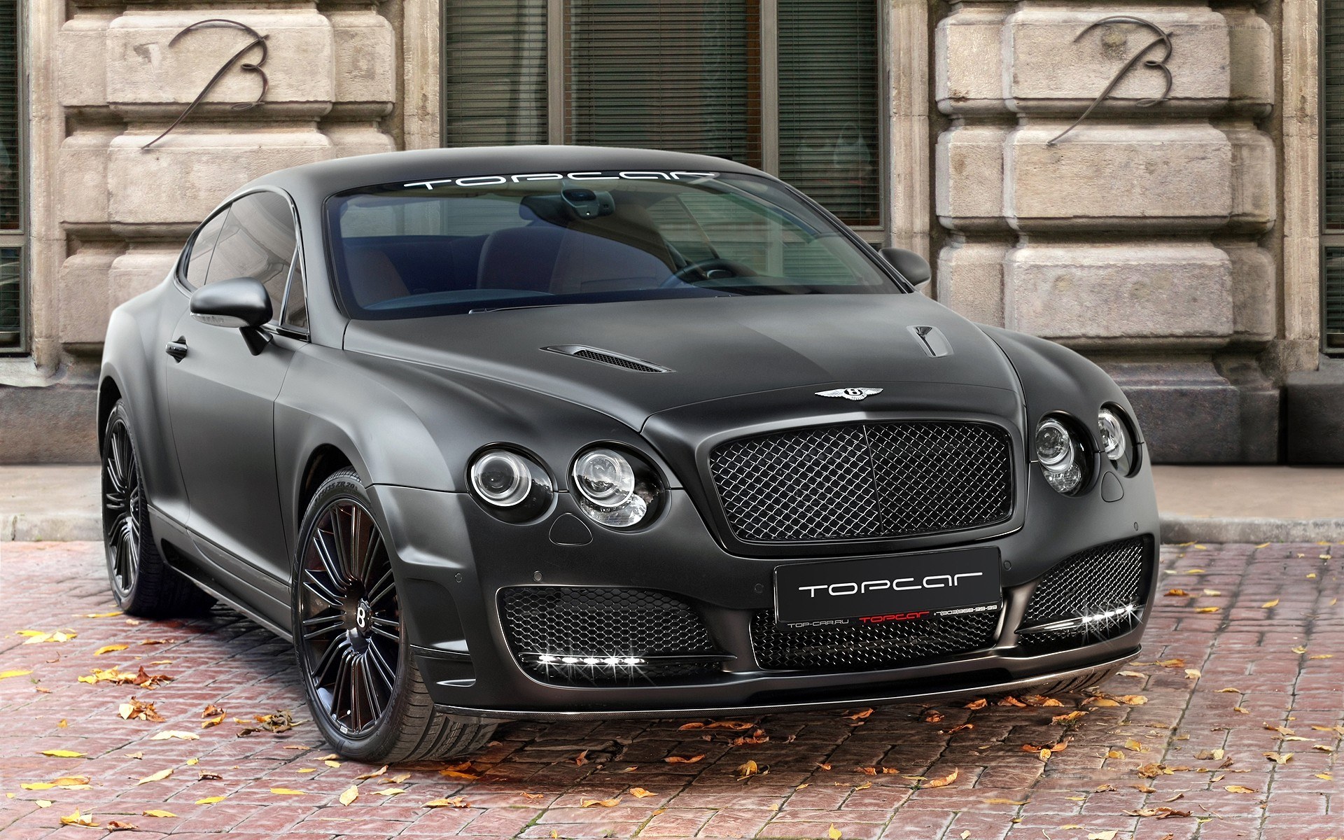 Black matte Bentley coupe