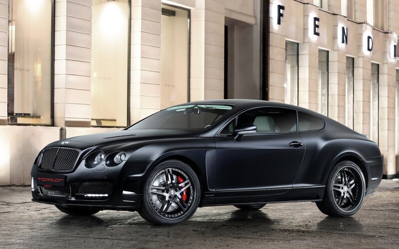 Black Matte Bentley Coupe — Dramatic