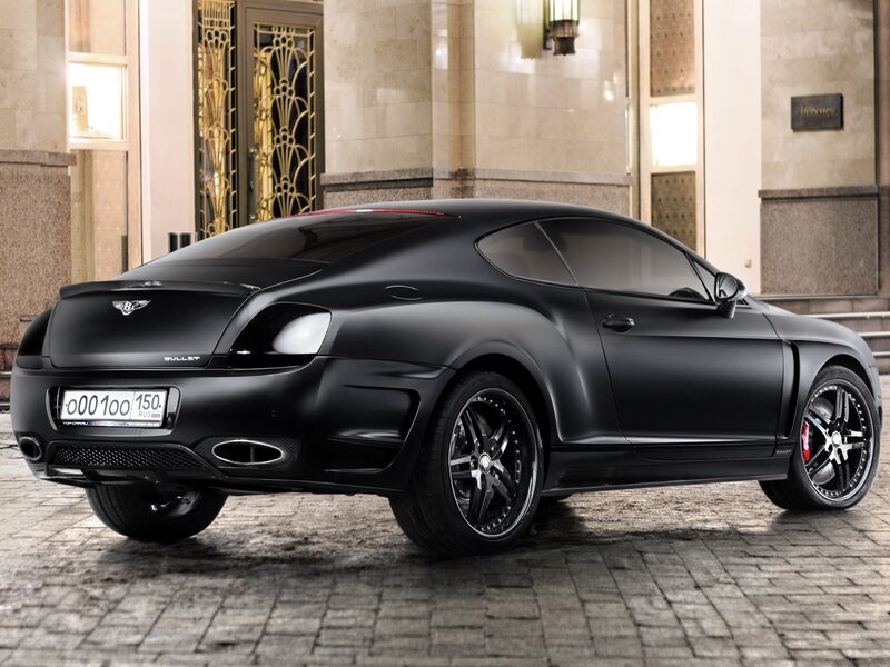 Black matte Bentley coupe