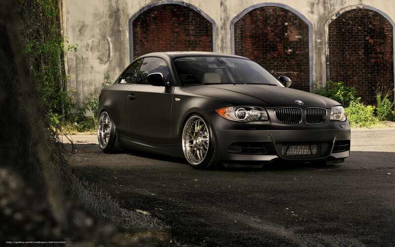 Black matte BMW coupe