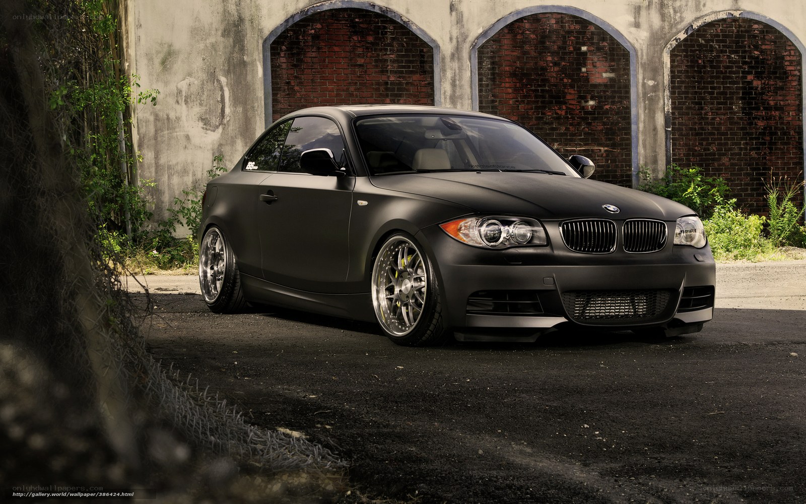 Black matte BMW coupe