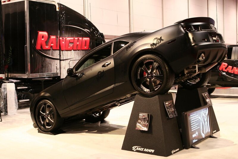 Black Matte Car on Display